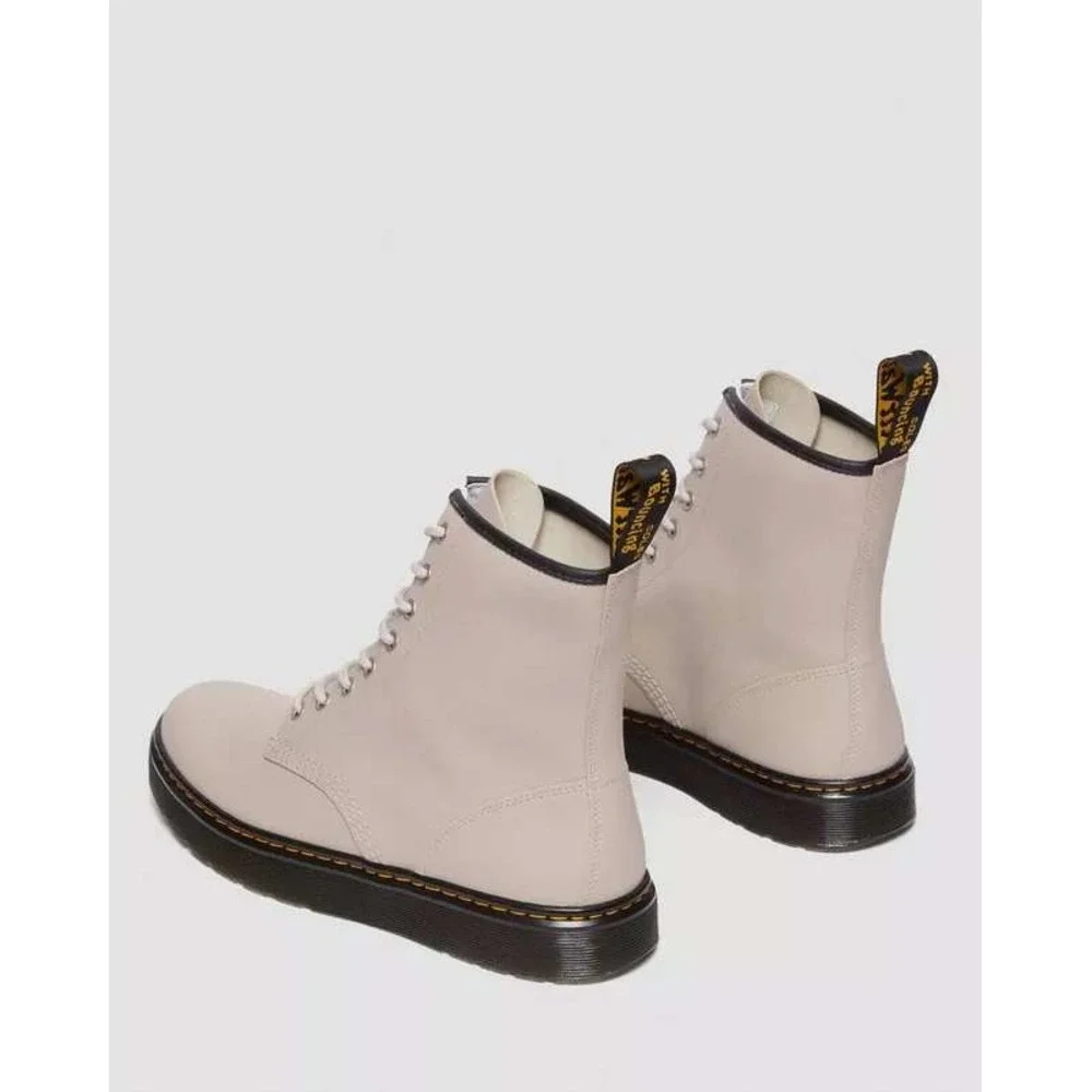 Dr. Martens 1460 Pascal Boot Mens Size 6 Beige Excellent Leather Combat 8-Eye